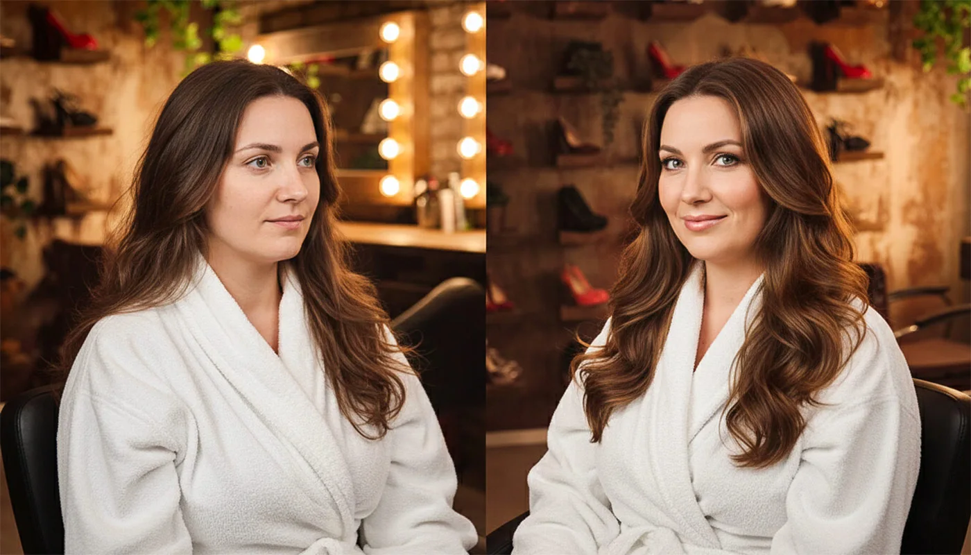 Styling Visagistin Makeup-Artistin für Fotoshootings im Fotostudio Akt und Boudoirshootings